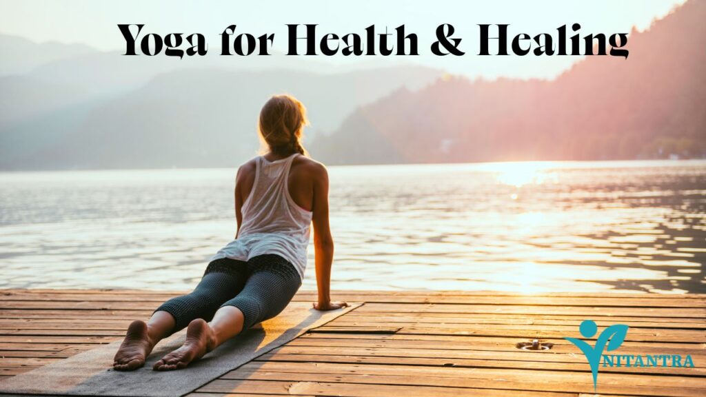 Asana Yoga Traditional Hatha Yoga asana practice with spiritual ambiance and natural environment